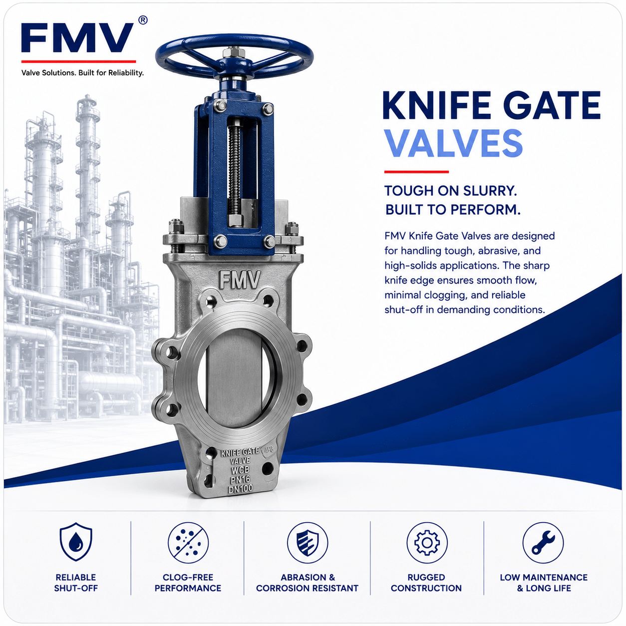 Industrial Knife Gate Valves Manufacturer in Mumbai